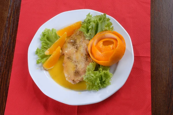 Ένα πιάτο νόστιμο ζουμερό χοιρινό chop ser — Φωτογραφία Αρχείου