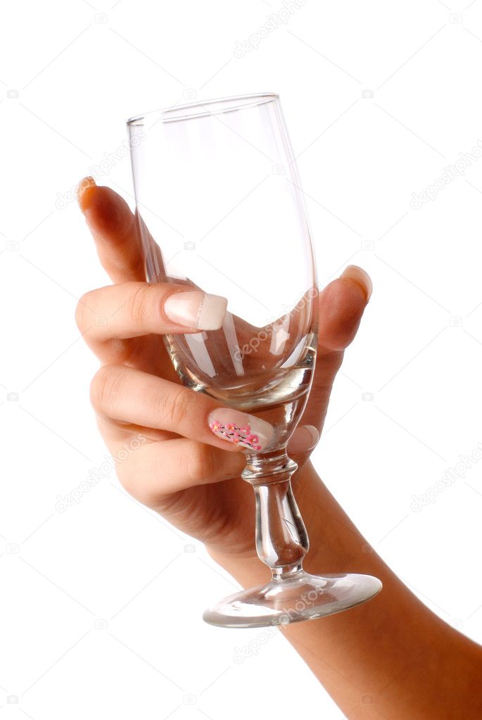 Hand with glass