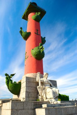 Rostral column, Saint-Petersburg, Russia clipart