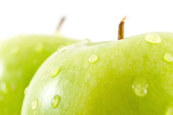 Detailní záběr na dvě jablka — Stock fotografie
