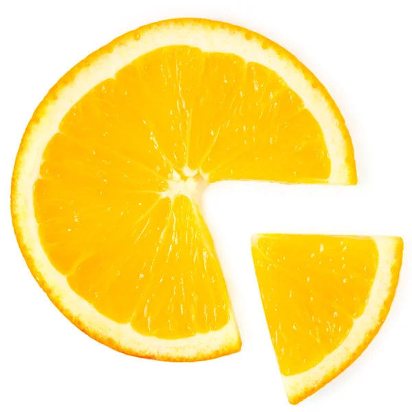 Oranje segment — Stockfoto