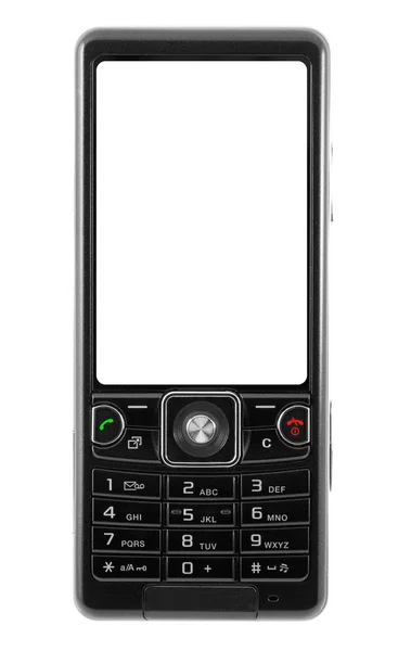 Modernes Mobiltelefon. der Bildschirm wird abgeschnitten w — Stockfoto