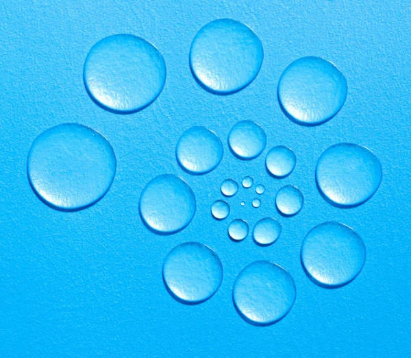 Gotas de água torcida — Fotografia de Stock
