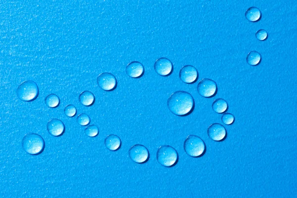 Fish made of water drops — Stock Photo, Image