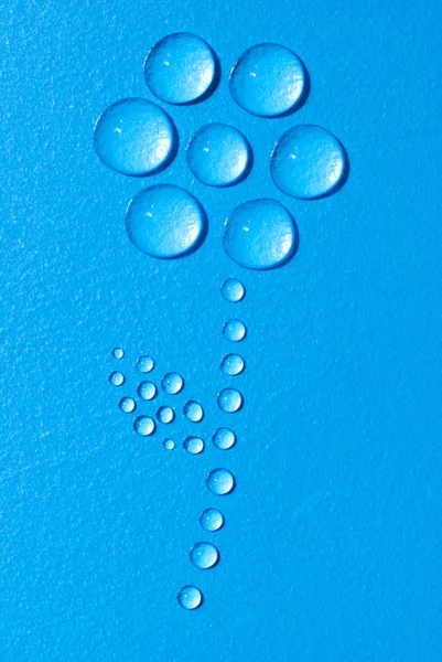 水滴が花 — ストック写真