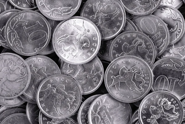 Ασημένια νομίσματα — Φωτογραφία Αρχείου