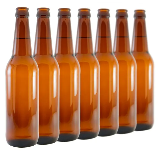 Uppsättning flaskor öl — Stockfoto