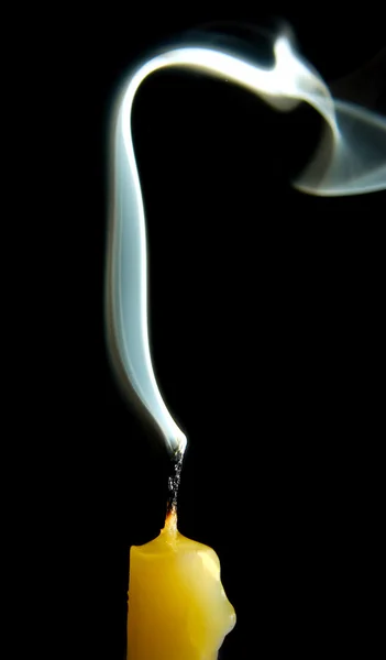 蝋燭の煙 — ストック写真