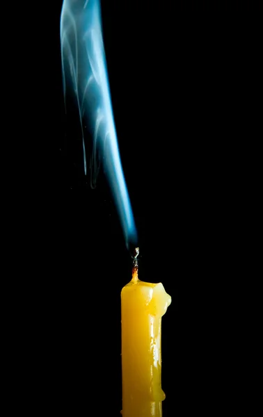 Fumo di candela — Foto Stock