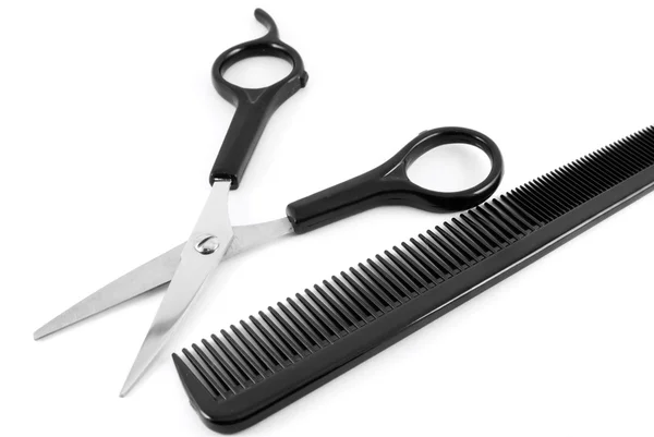 Scissors and comb Stock Image