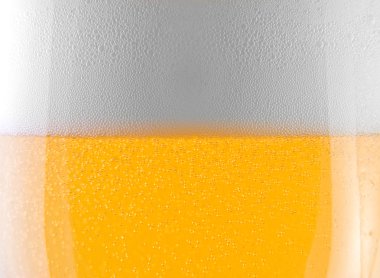 Close-up shot of a glass of beer clipart