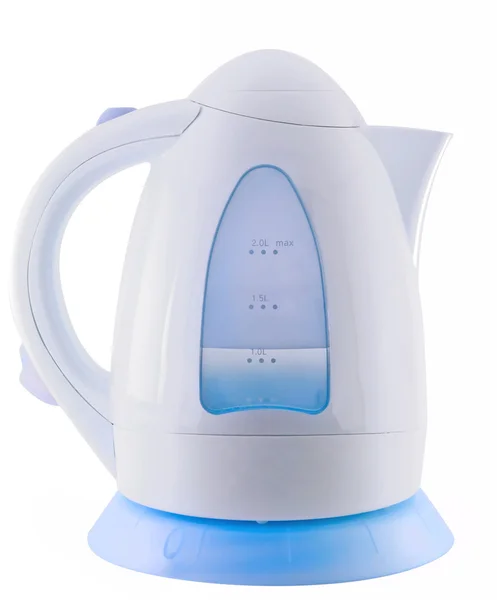 Modern kettle, isolated with clipping pa — Stock Photo, Image