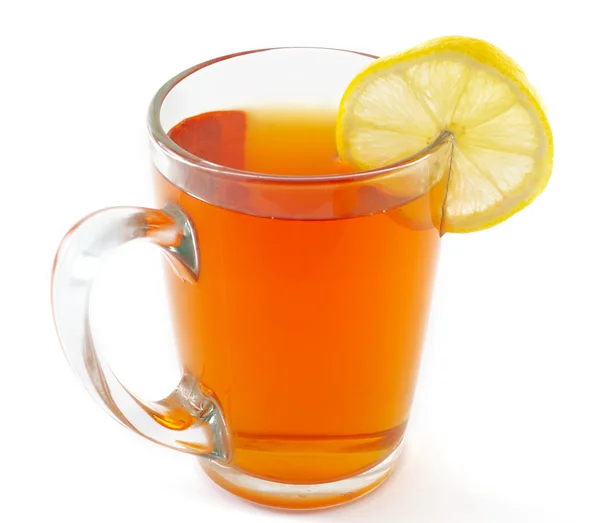 Φλιτζάνι τσάι με λεμόνι — Φωτογραφία Αρχείου