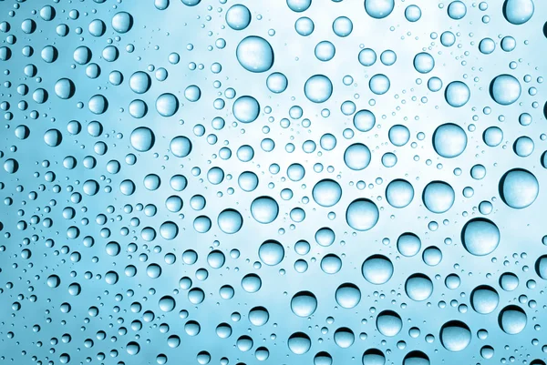 Waterdruppels op een glas — Stockfoto