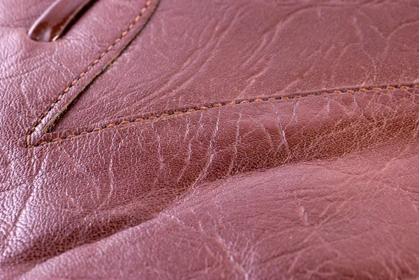 Läder texture, grunt dof — Stockfoto