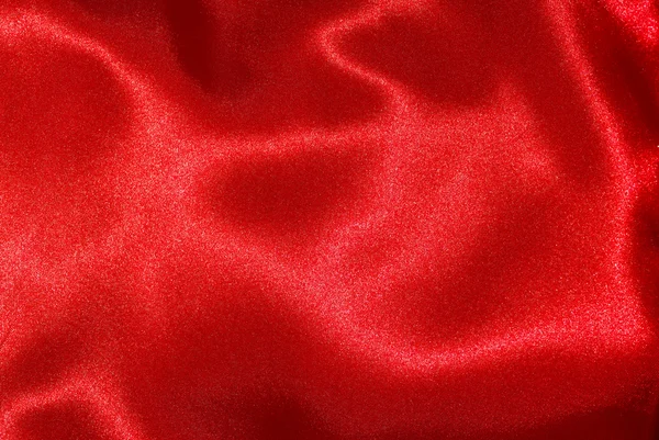 Textura de seda roja altamente detallada — Foto de Stock