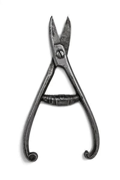 Ročník stříbrnictví nůžky — Stock fotografie