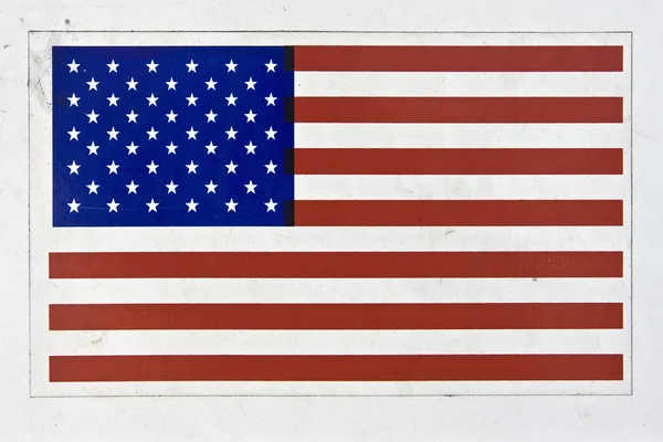 American flag sticker — Stock Photo, Image