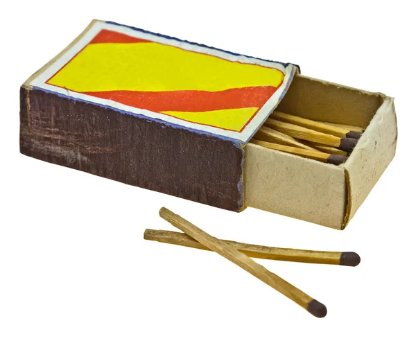 stock image Vintage box of matches