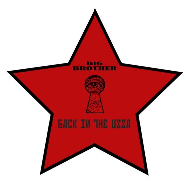 Red star ussa clipart