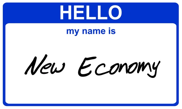 stock image Name new economy