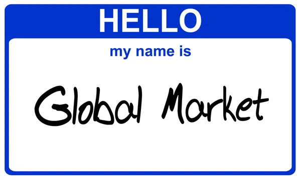 stock image Name global market