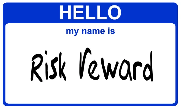 Nazwa ryzyka nagrody — Zdjęcie stockowe