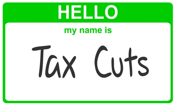 Jméno daňové škrty — Stock fotografie