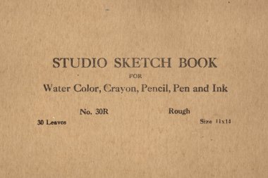 Vintage sketch book clipart