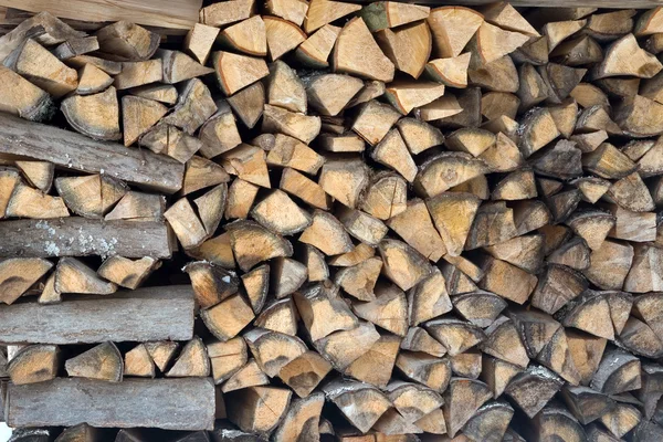 Kupie Drewno kominkowe — Zdjęcie stockowe