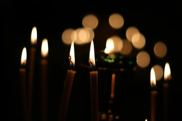 Světlo svíček — Stock fotografie
