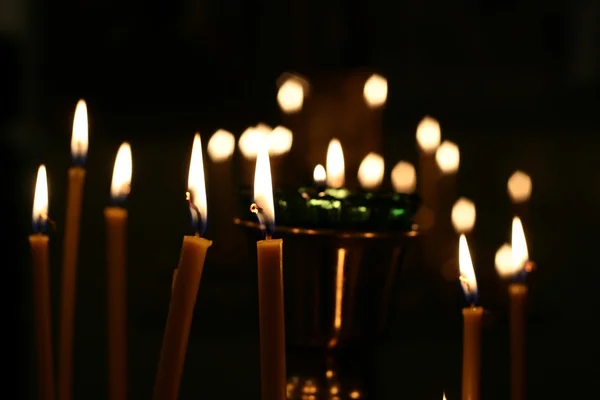 Licht der Kerzen — Stockfoto