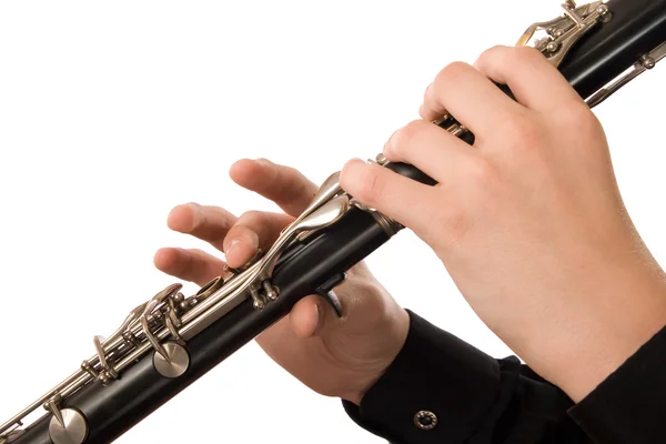 Hráč na klarinet — Stock fotografie