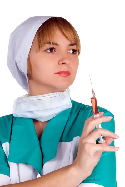 De jonge verpleegster — Stockfoto