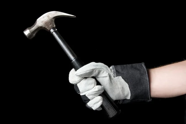 Hammer in de hand. — Stockfoto