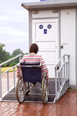 Woman in wheelchair clipart