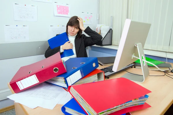 Fáradt az alkalmazott hivatali — Stock Fotó