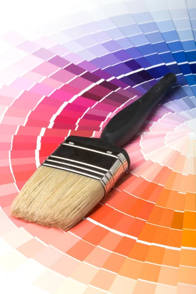 Цветные образцы краски — стоковое фото