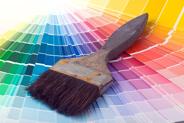 Coloridas muestras de color de pintura — Foto de Stock