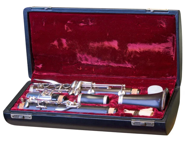Clarinet in case — Stock Photo, Image