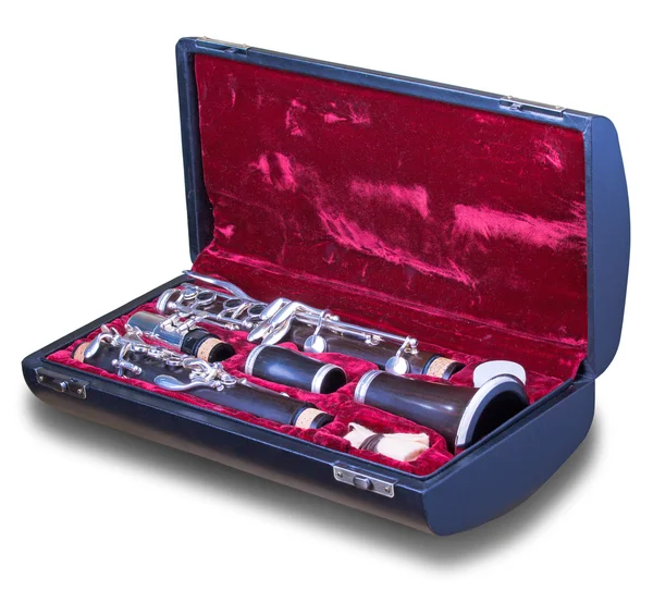 Clarinet in case — Stock Photo, Image