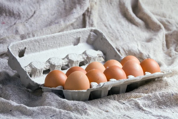 カートンの卵 — ストック写真