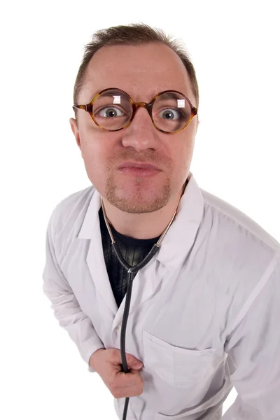 Сумасшедший доктор — стоковое фото