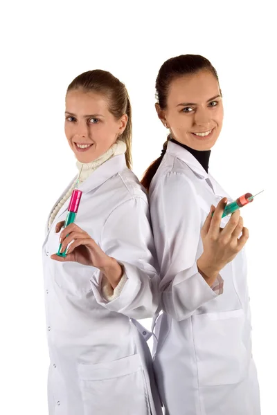 Twee verpleegkundigen — Stockfoto