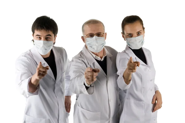Trzech lekarzy. — Zdjęcie stockowe