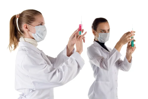 Twee verpleegkundigen — Stockfoto