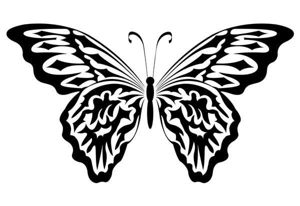 Der Schmetterling — Stockvektor
