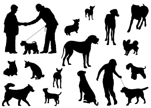 Silueta de perro — Archivo Imágenes Vectoriales
