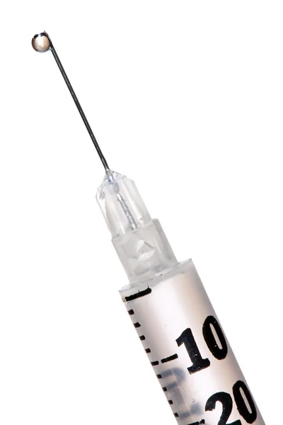 Insulin syringe — Stock Photo, Image