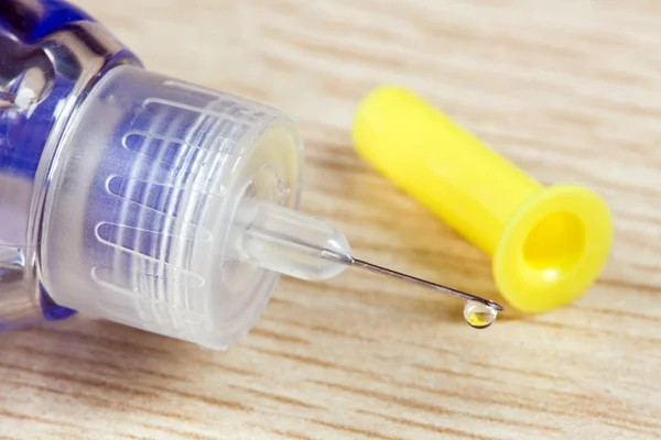 Insulin syringe — стокове фото